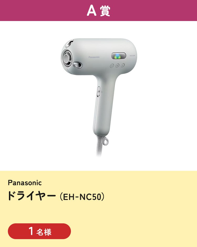 [A賞] Panasonic ドライヤー EH-NC50